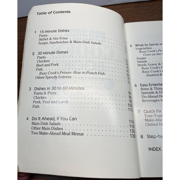 Busy Cook's Book Cookbook Family Circle Paperback Quick Easy Recipes 1988 - Picture 2 of 10